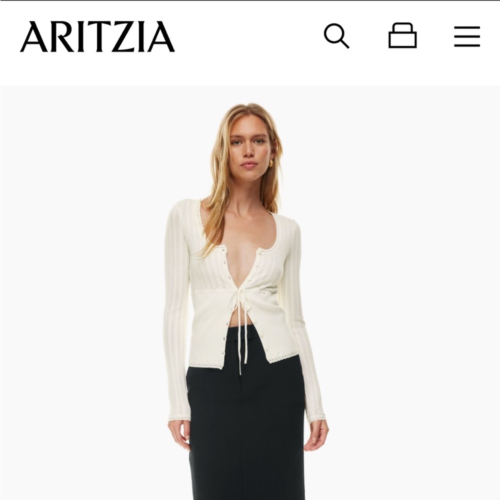 Aritzia Wilfred precious sweater cardigan brand new with tags